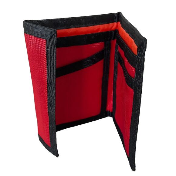 NEW 80s Sportster Retro Trifold Polar Bear Alaska Wallet Red Yellow White Blue - Picture 4 of 7